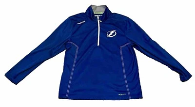 Tampa Bay Lightning — Reebok Playdry 1/4 Zip-Up Pullover Jacket — Men’s Large - Image 1 of 3