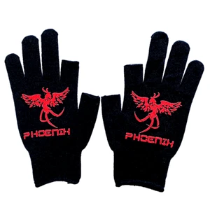 Motorcycle Gloves Phoenix Non-Slip PVC Pod Buttons Motorbike 2 Fingers Cut Model - Picture 1 of 16