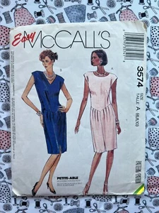 McCall's Nähmuster 3574 Misses' Kleid Schnitt komplettes Muster auf Größe 6 - Bild 1 von 3