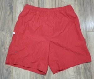 Roundtree & Yorke Size Medium Red New Men's Swim Cargo Trunks Shorts - Picture 1 of 12