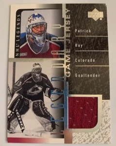 Camiseta deportiva usada de Patrick Roy - Colorado - 2000-01 de Upper Deck Legends juego legendario - Imagen 1 de 3