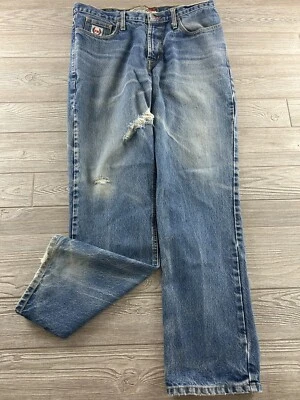 Cinch WRX FR Jeans Men's 35X34 Flame Resistant White Label Relaxed Denim - Image 1 of 4