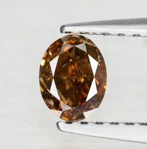 Diamond 0.34 Cts Untreated Natural Fancy Orange Yellow Color Diamond - Picture 1 of 1