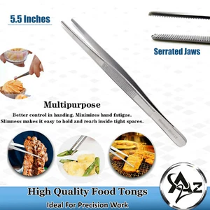 5.5"Baking Tongs Food Home Kitchen Gadget Bread Clamp Toaster Tong BBQ/Gril Clip - Picture 1 of 11