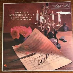 Brahms Symphony No. 1 Boston Symphony BSO/Munch LM-2097 RCS Red Shaded Dog 1S - Picture 1 of 4