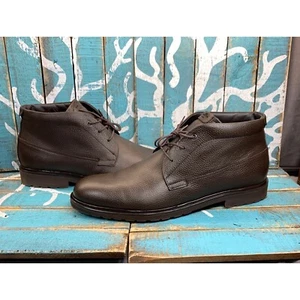 GOOD MAN BRAND Mens Brown Grain Leather Ankle Chukka Boots Worn 2X - Picture 1 of 10