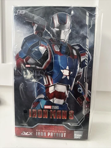 Iron Patriot 1:12 Scale Figure Threezero Avengers Infinity Saga DLX  Case Fresh Cover