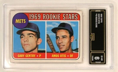 1969 TOPPS BASEBALL CARD METS ROOKIE STARS #31  GENTRY / OTIS  GRADED 6  EX-NM - Image 1 of 2