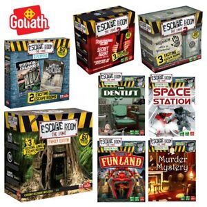 Escape Room & Expansions Party Adventure Board Games Series Goliath Games New