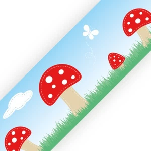 Toadstools Needlework - Bedroom Wall Border - Eco 1.3m Self Adhesive Strips - Picture 1 of 2