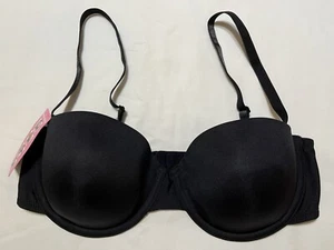 Maidenform Self Expressions Sz 38C Strapless 4-Way Bra Moderate Lift Black NWT - Picture 1 of 7