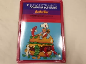 BURGERTIME for Texas Instruments TI 99/4a Computer -NEW CASE FRESH - Picture 1 of 9