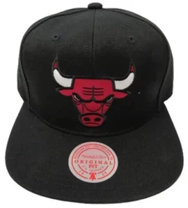 NEW! Mitchell & Ness NBA Chicago Bulls Red Satin Under Snapback Hat - Picture 1 of 4