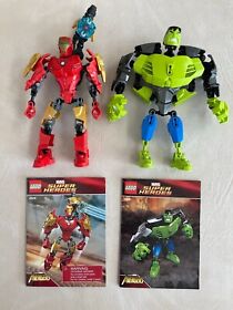 LEGO Marvel Super Heroes Iron Man (4529) and Hulk (4530)