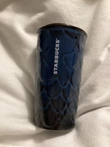 Taza vaso de viaje de cerámica Starbucks Mermaid Scale 2017 aniversario 10 oz tapa - Imagen 1 de 8