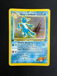 Pokemon Misty's Golduck 12/132 Gym Challenge Rare Holo First Edition Wizards ENG - Bild 1 von 10