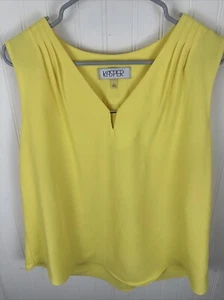 Kasper Mujer Amarillo Suelto Cuello en V Shell Poliéster Talla L - Imagen 1 de 15