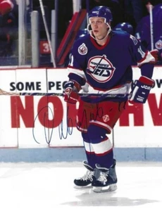 Signiertes 8x10 EVGENY DAVYDOV Winnipeg Jets handsigniertes Foto - COA - Bild 1 von 1