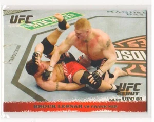 Brock Lesnar Gold Rookie 2009 Topps UFC Debut vs Frank Mir #81 MMA A1 - Picture 1 of 2