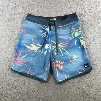 Quicksilver Bañador Pantalones Cortos Hombre’s 30 Azul Floral Playa Piscina Verano Foto 1 de 4