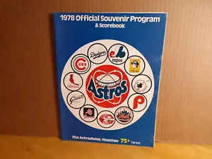 1978 Astros vs Cubs Baseball Program & Scorebook-Bill Buckner-Bruce Sutter - Picture 1 of 3