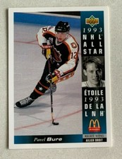 NHL PAVEL BURE 1993-94 Upper Deck McDonalds All Star Hockey Trading CARD #McD-02
