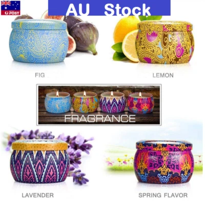 Scented Candles Gift Natural Soy Wax Travel Tin Aromatherapy Candle Portable - image 1 of 3