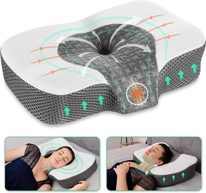 Cuscino in Memory Foam Ortopedico Cervicale per Dolore Al Collo Cuscino Ergonomi - Foto 1 di 12