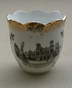 Vintage Town Hall Kingston on Thames Tea Cup-Made in Germany-Demitasse Size - Picture 1 of 3