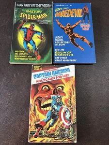 3 Vintage Paperback  Books The Amazing Spider-man, Daredevil,Captain America - Bild 1 von 6