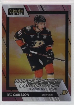 2023-24 O-Pee-Chee Platinum Marquee Rookies Sunset Leo Carlsson #293 Rookie RC - Image 1 of 2
