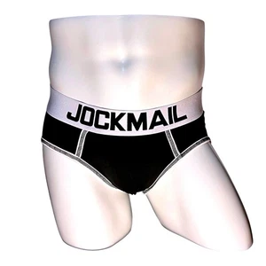 Calzoncillo clásico Jockmail con bolsa de mejora negro talla XXL (34-36) JM340 NUEVO CON ETIQUETAS - Imagen 1 de 8