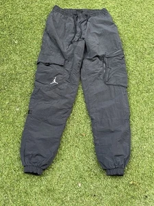 Nike Jordan Cargo Style Shell Pants Joggers Black SIZE S Small CL1 - Picture 1 of 8