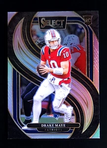 2024 Panini Select Premier Level Silver Prizm #113 Drake Maye Rookie RC - Foto 1 di 2