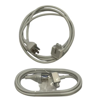 2X Genuine Apple AC Power Adapter Extension Cable Cord for MacBook Charger - Image 1 of 2