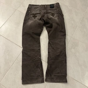 Rock Revival Men’s Brown Jeans Size 32 Slim George Straight Leg Fit Y2K - Picture 1 of 7