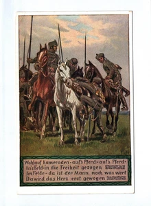 Künstler Ak Paul Hey Unsere Feldgrauen Wohlauf Kameraden aufs Pferd - Bild 1 von 2