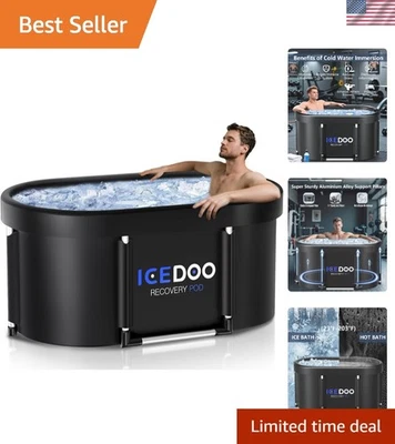 Classic 139 Gallon Cold Plunge Tub - Foldable & Lightweight Recovery Solution - Image 1 of 4