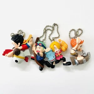 2003 One Piece Swing Teil 9 Figur Charm 4 Typen Luffy Nami Zoro Sanji Skypiea - Bild 1 von 12