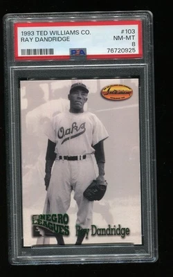 RAY DANDRIDGE 1993 TED WILLIAMS CO. #103 - PSA 8 NM-MT - HOF - Image 1 of 2