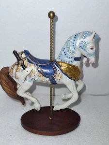 Franklin Mint Treasury of Carousel Art "Armoured Horse" Collectable 1990 - Picture 1 of 6