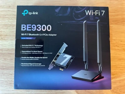 TP-Link BE9300 Wi-Fi 7 Bluetooth PCIe Adapter Tri-Band Bluetooth 5.4 TBE550E(US) - Image 1 of 3