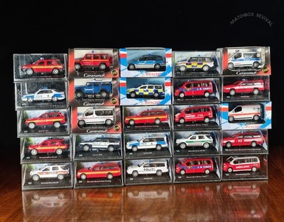 Raro lote de 25 coches modelo Cararama 1:72, policía, bomberos, ambulancia Foto 1 de 4