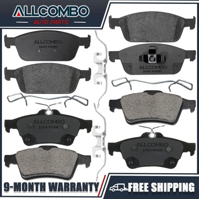 Front Rear Brake Pads Kit for 2014 2015 2016 2017 - 2023 Ford Transit Connect - Imagem 1 de 4