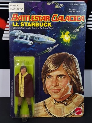 ULTRA MINT ! Vintage  1978 Mattel Battlestar Galactica LT. STARBUCK UnPunched - Image 1 of 4