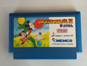 Kemco Ktb-Md Mickey Mouse Iii Dream Balloon Famicom NES FC