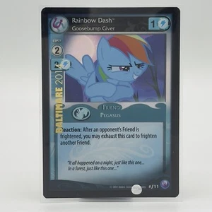 My Little Pony Ccg Rainbow Dash f11 Foil Baltimare 2014 Stamp - Goosebump Giver - Picture 1 of 18