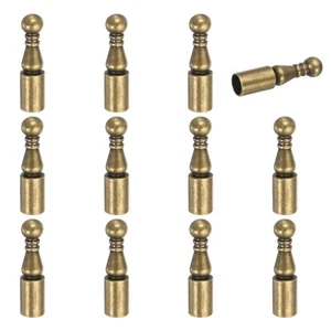 12 piezas puntas de corbata vintage Bolo de 5 mm, bronce (estilo corto) - Imagen 1 de 6