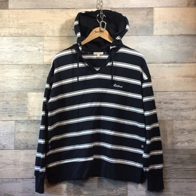 Barbour Navy Blue & White Striped “Pintail” Hoodie Sweatshirt Size 12 VGC - Image 1 of 4