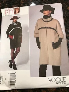 Vogue Schnittmuster V1319 1319 Misses Mantel ungeschnitten OSZ alle Größen enthalten NEU - Bild 1 von 2